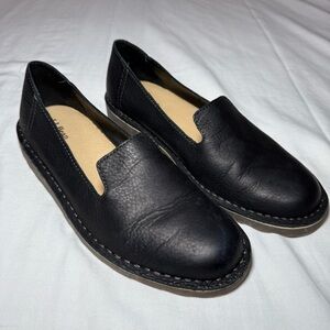 L.L. Bean Stonington 507146 Womens 11 Black Flat Loafer Slip On Rubber Sole